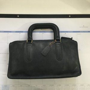 Vintage Leather Coach Purse with handles 1970's